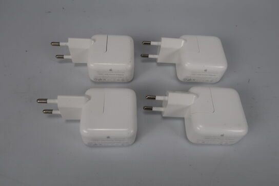 4 stk.  Original Apple 10W USB lader A1357