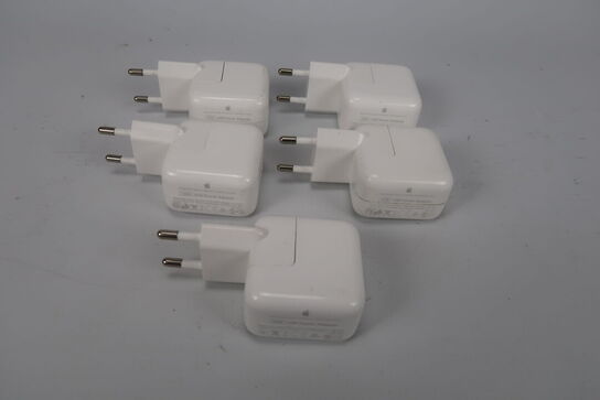 5 stk.  Original Apple 10W USB lader A1357