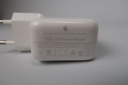 5 stk.  Original Apple 10W USB lader A1357