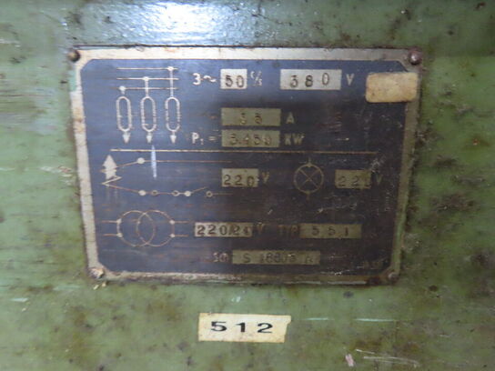 Speciel drejebænk, fabr. TOS, type SN 20