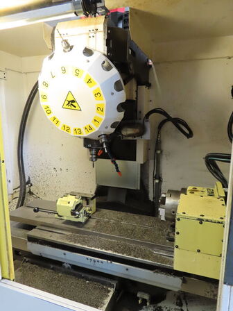 4 akset bearbejdningscenter, fabr. FANUC, type ROBODRILL Q T14 I AL årg 1999