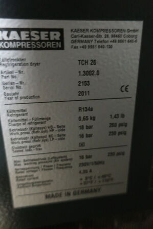 Skruekompressor, CHAMPION FM 07 RS, med filer og tank