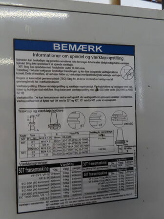 4 akset bearbejdningscenter, fabr. HAAS, type VF 4 SS årg 2013