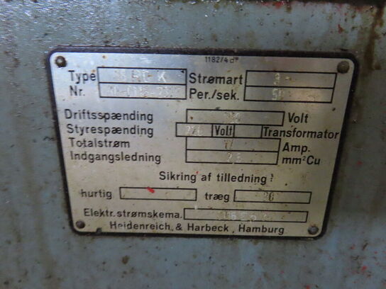 Drejebænk, fabr. VDF, type 18 RO