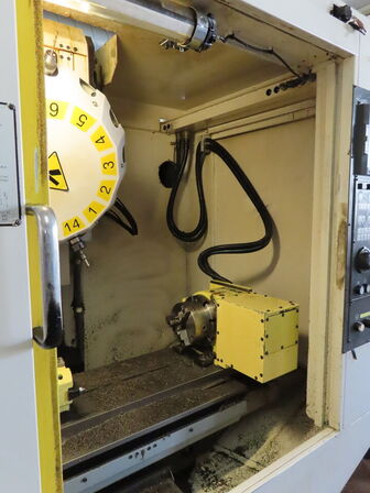 4 akset bearbejdningscenter, fabr. FANUC, type ROBODRILL Q T14 I AL årg 1999
