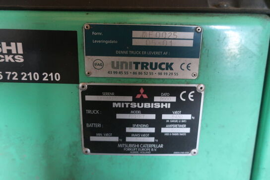 Gaffeltruck, MITSUBISHI - Bemærk: Kan først afhentes d. 29/4