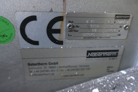 Hærdeovn, fabr. NABERCHEN, type N 81 årg. 2006