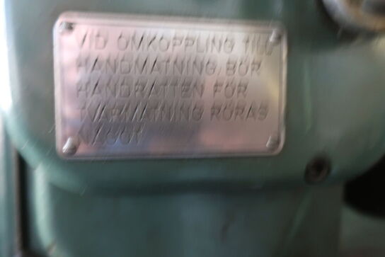 Planslibemaskine, fabr. THULE, type TPH - 600