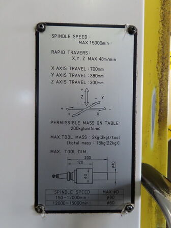 4 akset bearbejdningscenter, fabr. FANUC, type ROBODRILL Q T14 I AL årg 1999