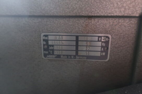 Hærdeovn, fabr. NABER, type N 81 årg. 1986