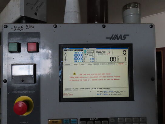 4 akset bearbejdningscenter, fabr. HAAS, type TM 2 HE årg. 2005