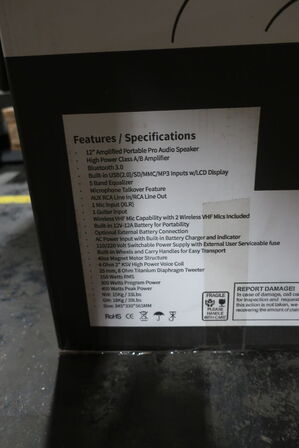 Transportabel højttaler LEMUS XPA12