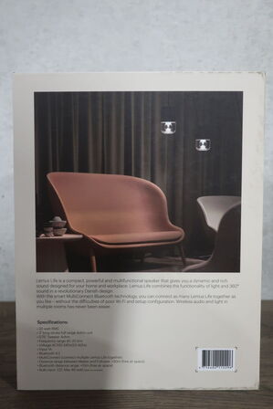 Pendel/bordlampe med indbygget højttaler LEMUS Life Black