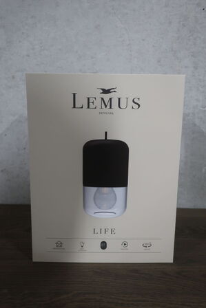 Pendel/bordlampe med indbygget højttaler LEMUS Life Black