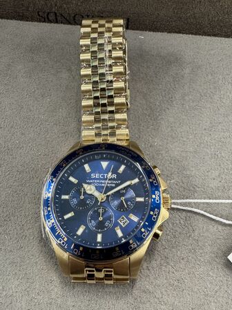 Armbåndsur SECTOR 230 43 MM CHR BLUE DIAL BRACELET SS