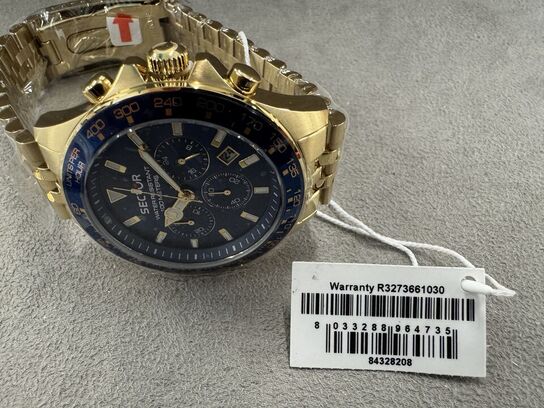 Armbåndsur SECTOR 230 43 MM CHR BLUE DIAL BRACELET SS