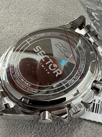 Armbåndsur SECTOR 230 43 MM CHR BLACK DIAL BRACELET SS+RG