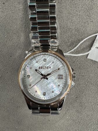 Armbåndsur SECTOR 230 32 MM 3H RG BEZEL WHIT MOP DIAL BR SS