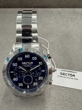 Armbåndsur SECTOR 270 45 MM MULT BLUE DIAL SS BR