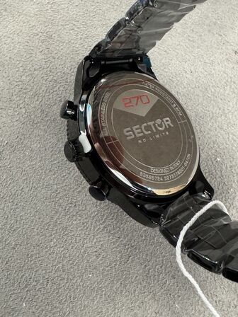 Armbåndsur SECTOR 270 45 MM CHR BLACK DIAL BR BLACK