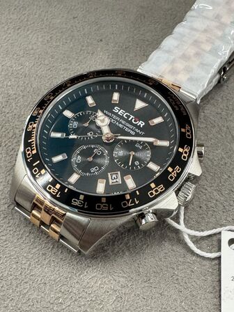 Armbåndsur SECTOR 230 43 MM CHR BLACK DIAL BRACELET SS+RG