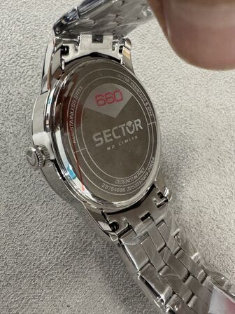 Armbåndsur SECTOR 660 41 MM 3H BLACK DIAL BR SS