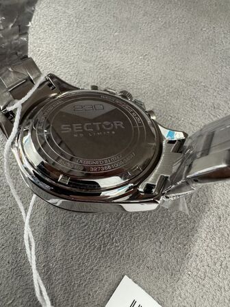 Armbåndsur SECTOR 230 43 MM CHR BLACK DIAL BR SS