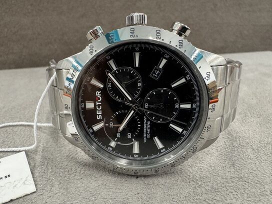 Armbåndsur SECTOR 270 45 MM CHR BLACK DIAL BR SS