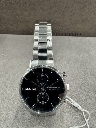 Armbåndsur SECTOR 270 39 MM MULT BLACK DIAL BR SS