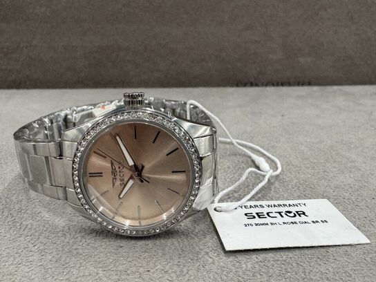 Armbåndsur SECTOR 270 30 MM 3H L.ROSE DIAL BR SS
