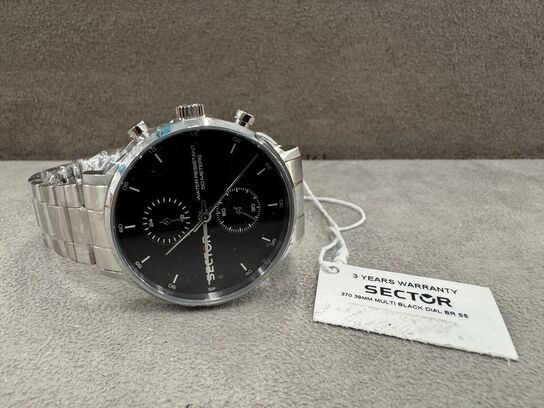Armbåndsur SECTOR 270 39 MM MULT BLACK DIAL BR SS