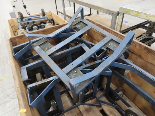 12 stk. Rør/rullevogne