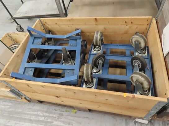 12 stk. Rør/rullevogne