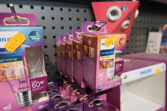 19 stk. pærer PHILIPS LED