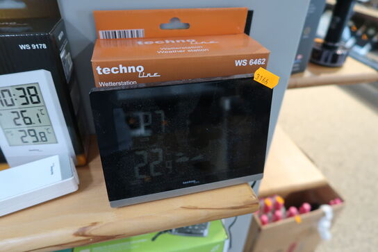 2 stk. temperaturstationer/vejrstation TECHNO LINE WS 9178, WS 6462