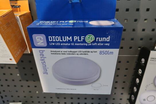 Div. Røgalarmer, loftlamper, superflat DIOLUM m.m.