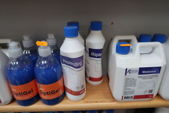 Hylde med maskinopvask, optigel, afpænding, maskinrens