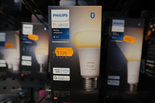3 stk. pærer PHILIPS HUE White Ambiance 1100