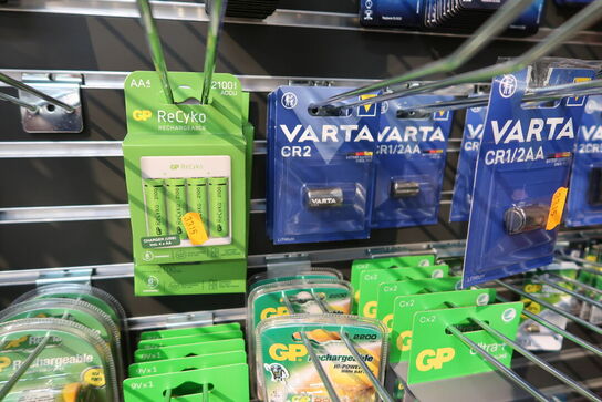 Div. Batterier GP, VARTA, PANASONIC, PHILIPS
