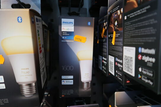 2 stk. pærer PHILIPS HUE White Ambiance 1600