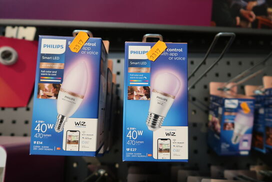 8 stk. pærer PHILIPS Smart LED