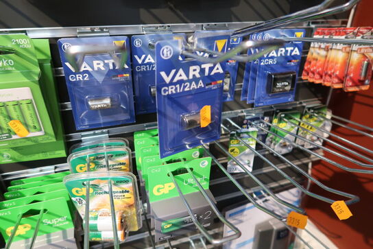Div. Batterier GP, VARTA, PANASONIC, PHILIPS