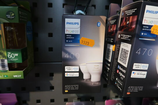 2 stk. pærer PHILIPS HUE White Ambiance 400