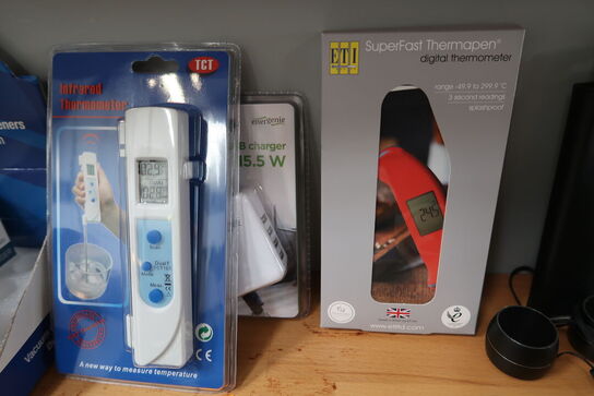 Div. Thermometer, vacuum cleaners