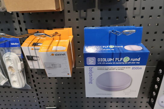 Div. Røgalarmer, loftlamper, superflat DIOLUM m.m.