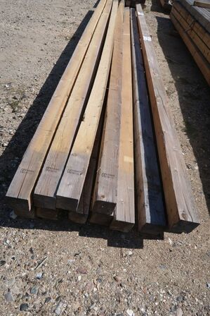 57,6 meter tømmer 100x100 mm