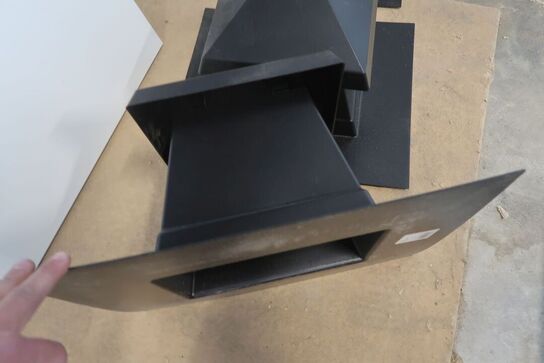 3 stk. taghætter til flad tag