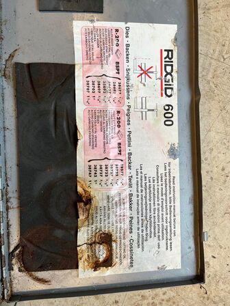 Gevindskære, RIDGID 600