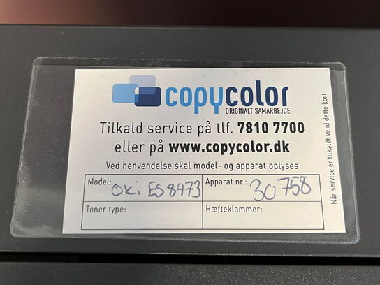 Kopimaskine, OKI ES8473 MFP