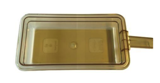 6 stk. Kantine varmefast gul 1/3-65 GN et greb Cambro